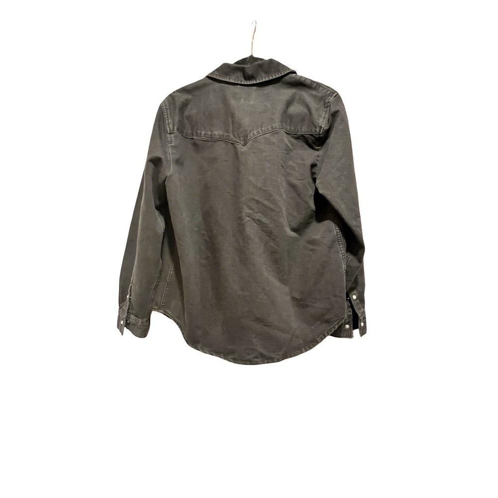 Levi's Mens Barstow Classic Western Denim Pearl Snap Button Casual Dress Shirt M - Picture 5 of 6